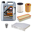 KIT-070224-675 6-Piece Kit Synthetic Motor Oil, 5 Liters, 6-Piece Kit, Genuine Volkswagen, Includes (1) Fuel Filter, (1) Cabin Air Filter, (1) Motor Oil, (1) Air Filter, (1) Oil Filter and (1) Oil Drain Plug