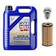 KIT-070224-697 3-Piece Kit Synthetic Motor Oil, 5 Liters, 3-Piece Kit, Genuine Audi, Volkswagen, Includes (1) Oil Filter, (1) Motor Oil and (1) Oil Drain Plug