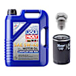 KIT-070224-708 3-Piece Kit Synthetic Motor Oil, 5 Liters, 3-Piece Kit, Genuine Audi, Volkswagen, Includes (1) Oil Filter, (1) Motor Oil and (1) Oil Drain Plug