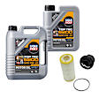 2018 Audi A4 - 4-Piece Kit Full Synthetic Motor Oil, enginedesignationname: DBPA; 5.49 Quart (qt) capacity, 4-Piece Kit, Genuine Audi, Volkswagen  Includes (2) Motor Oil, (1) Oil Drain Plug, and (1) Oil Filter