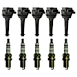 2000 Volvo S70 - Ignition Coil and Spark Plug Kit, 10-Piece Kit, 2.3L 5Cyl