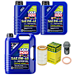 KIT-070224-757 6-Piece Kit Synthetic Motor Oil, 6-Piece Kit, Genuine Mercedes Benz, Includes (1) Oil Drain Plug, (3) Motor Oil, (1) Oil Filter and (1) Oil Drain Plug Gasket