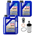 KIT-070224-819 6-Piece Kit Synthetic Motor Oil, 6-Piece Kit, Genuine Mercedes Benz, Includes (1) Oil Drain Plug, (3) Motor Oil, (1) Oil Filter and (1) Oil Drain Plug Gasket