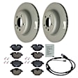 KIT-070224-823 2-Wheel Set Rear Brake Disc and Pad Kit, 330 mm, Includes (1) Brake Anti Squeal Paste, (1) Brake Pad Sensor, (1) Brake Pad Set and (2) Brake Disc