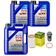 KIT-070224-828 6-Piece Kit Synthetic Motor Oil, 6-Piece Kit, Genuine Mercedes Benz, Includes (1) Oil Drain Plug, (3) Motor Oil, (1) Oil Filter and (1) Oil Drain Plug Gasket