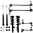 8-Piece Kit Front and Rear, Driver and Passenger Side Shock and Fully Loaded Strut Includes Sway Bar Links
