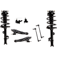 8-Piece Kit Fully Loaded Struts with Ball Joints, Control Arms, and Sway Bar Links, AWD, Includes (2) Ball Joint, (2) Control Arm, (2) Loaded Strut, and (2) Sway Bar Link