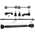 9-Piece Kit Front Driveshaft, 4WD, 27.75 in. Length, Includes (2) Ball Joint, (1) Driveshaft, (2) Sway Bar Link, and (4) Tie Rod End