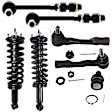 7-Piece Kit Fully Loaded Strut Includes Ball Joint, Sway Bar Link, and Tie Rod End