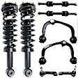 8-Piece Kit Front, Driver and Passenger Side Fully Loaded Strut, Includes (2) Control Arm, (2) Tie Rod End, (2) Sway Bar Link and (2) Shock Absorber and Strut Assembly