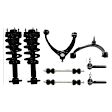 8-Piece Kit Front, Driver and Passenger Side Fully Loaded Strut, Includes (2) Control Arm, (2) Tie Rod End, (2) Sway Bar Link and (2) Shock Absorber and Strut Assembly