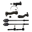 7-Piece Kit Front Idler Arm Bracket, Includes (1) Idler Arm, (1) Idler Arm Bracket, (1) Pitman Arm, and (4) Tie Rod End