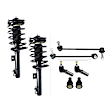 8-Piece Kit FrontDriver and Passenger SideInner and OuterLowerFront To End Fully Loaded Strut, Includes (2) Ball Joint, (2) Loaded Strut, (2) Sway Bar Link, and (2) Tie Rod End