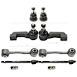 8-Piece Kit Front, Driver and Passenger Side, Inner and Outer, Lower, Front To End Tie Rod End Includes (2) Ball Joint, (2) Sway Bar Link and (4) Tie Rod End