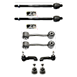 8-Piece Kit Front, Driver and Passenger Side, Inner and Outer, Lower, Front To End Tie Rod End Includes (2) Ball Joint, (2) Sway Bar Link, and (4) Tie Rod End