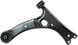 6-Piece Kit Front, Driver and Passenger Side, Outer, Lower Control Arm, Includes (2) Control Arm, (2) Ball Joint and (2) Tie Rod End