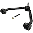 6-Piece Kit Front, Driver and Passenger Side, Upper, Outer Control Arm, Includes (2) Control Arm, (2) Tie Rod End and (2) Sway Bar Link