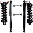 2002-2007 Jeep Liberty - 6-Piece Kit Front and Rear, Driver and Passenger Side Shock and Fully Loaded Strut, Includes (2) Sway Bar Link and (4) Shock Absorber and Strut Assembly