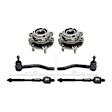 2010 Nissan Altima - 2-Wheel Set Front, Driver and Passenger Side Wheel Hub, 2.5L Engine, FWD, 5 Lugs, With Bearing, Includes (4) Tie Rod End and (2) Wheel Hub