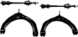 4-Piece Kit Front, Driver and Passenger Side, Upper Control Arm, includes (2) Control Arm and (2) Sway Bar Link