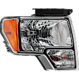 4-Piece Kit Front, Driver and Passenger Side Halogen Headlight, With bulb(s), OE Replacement, Includes (2) Headlight and (2) Fog Light