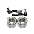 4-Piece Kit Wheel Bearing, 4-Piece Kit Includes (2) Tie Rod End and (2) Wheel Bearing