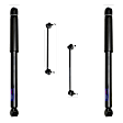 4-Piece Kit Front and Rear, Driver and Passenger Side Shock Includes (2) Shock Absorber and Strut Assembly and (2) Sway Bar Link