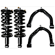 4-Piece Kit Fully Loaded Strut, 4WD, includes (2) Control Arm and (2) Loaded Strut