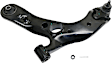 4-Piece Kit Front, Driver and Passenger Side, Lower Control Arm, includes (2) Control Arm and (2) Sway Bar Link