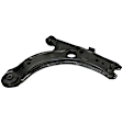 4-Piece Kit Front, Driver and Passenger Side, Lower, Outer Control Arm, includes (2) Control Arm and (2) Tie Rod End