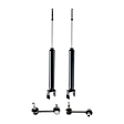 4-Piece Kit Rear, Driver and Passenger Side Shock, AWD, Includes (2) Sway Bar Link and (2) Shock Absorber and Strut Assembly