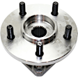 4-Piece Kit Front, Driver and Passenger Side Steering Knuckle, Without Backing Plate, Without Bearing, Includes (2) Knuckle and (2) Wheel Hub