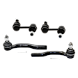 4-Piece Kit Front, Driver and Passenger Side, Outer Tie Rod End Includes (2) Sway Bar Link and (2) Tie Rod End
