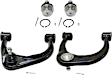 4-Piece Kit Front, Driver and Passenger Side, Upper and Lower Control Arm, includes (2) Ball Joint and (2) Control Arm