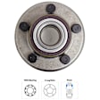 3-Piece Kit Front, Driver and Passenger Side Wheel Hub, 5 Lugs, With Bearing, includes (2) Tie Rod End and (1) Wheel Hub