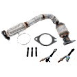 3-Piece Kit Before Catalytic Converter Catalytic Converter, Federal EPA Standard, 46-State Legal (Cannot ship to CA, CO, NY or ME), includes (1) Catalytic Converter and (2) Oxygen Sensor