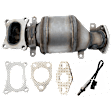 2013 Acura RDX - 2-Piece Kit Front, Driver Side Catalytic Converter, 3.5L 6Cyl, Federal EPA Standard, 46-State Legal (Cannot ship to CA, CO, NY or ME), Radiator Side Precat, Naturally Aspirated,  Includes (1) Catalytic Converter and (1) Oxygen Sensor