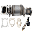 2-Piece Kit Radiator Side Catalytic Converter, Federal EPA Standard, 46-State Legal (Cannot Ship To or Be installed in vehicles Originally Purchased in CA, CO, NY or ME), includes Oxygen Sensor