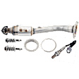 2-Piece Kit Catalytic Converter, Federal EPA Standard, 46-State Legal (Cannot Ship To or Be installed in vehicles Originally Purchased in CA, CO, NY or ME), includes Oxygen Sensor