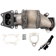 2-Piece Kit Front, Driver Side Catalytic Converter, Federal EPA Standard, 46-State Legal (Cannot ship to CA, CO, NY or ME), includes (1) Catalytic Converter and (1) Oxygen Sensor