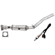 2007-2010 Jeep Patriot - 2-Piece Kit Catalytic Converter, Federal EPA Standard, 46-State Legal (Cannot ship to CA, CO, NY or ME), FWD, includes (1) Catalytic Converter and (1) Oxygen Sensor