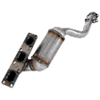 2004 BMW 325i - 2-Piece Kit Catalytic Converter, 2.5L 6Cyl, Federal EPA Standard, 46-State Legal (Cannot ship to CA, CO, NY or ME), engdesig: M54, Manifold Converter, Naturally Aspirated, Includes (1) Catalytic Converter and (1) Oxygen Sensor