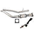 2-Piece Kit Catalytic Converter, Federal EPA Standard, 46-State Legal (Cannot ship to CA, CO, NY or ME), Includes (1) Oxygen Sensor and (1) Catalytic Converter