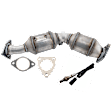 2-Piece Kit Catalytic Converter, Federal EPA Standard, 46-State Legal (Cannot ship to CA, CO, NY or ME), includes (1) Catalytic Converter and (1) Oxygen Sensor