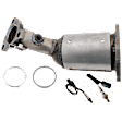 3-Piece Kit After Primary Catalytic Converter Catalytic Converter, Federal EPA Standard, 46-State Legal (Cannot ship to CA, CO, NY or ME), includes (1) Catalytic Converter and (2) Oxygen Sensor