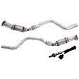 3-Piece Kit Before Catalytic Converter Catalytic Converter, Federal EPA Standard, 46-State Legal (Cannot ship to CA, CO, NY or ME), RWD, includes (2) Catalytic Converter and (1) Oxygen Sensor