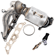 2-Piece Kit Catalytic Converter, Federal EPA Standard, 46-State Legal (Cannot ship to CA, CO, NY or ME), includes (1) Catalytic Converter and (1) Oxygen Sensor