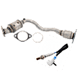 2-Piece Kit Before Catalytic Converter Catalytic Converter, Federal EPA Standard, 46-State Legal (Cannot ship to CA, CO, NY or ME), includes (1) Catalytic Converter and (1) Oxygen Sensor