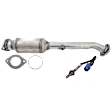 2005-2010 Nissan Pathfinder - 2-Piece Kit After Secondary Catalytic Converter Catalytic Converter, Federal EPA Standard, 46-State Legal (Cannot ship to CA, CO, NY or ME), includes (1) Catalytic Converter and (1) Oxygen Sensor