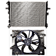 2-Piece Kit Radiator, 4.6L, 8Cyl, Includes (1) Cooling Fan Assembly and (1) Radiator